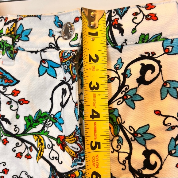 Jones Sport Skirt Women’s Size 4 Straight Knee Length Stretch 4 Pockets Paisley - Picture 8 of 11